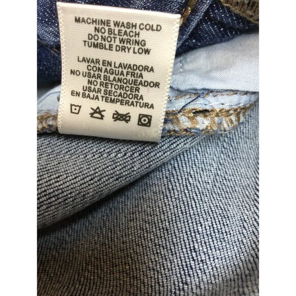 Vella Jean Womens Distressed Skinny Jeans Size 1 Cotton Blend Blue Stretch - Picture 6 of 9